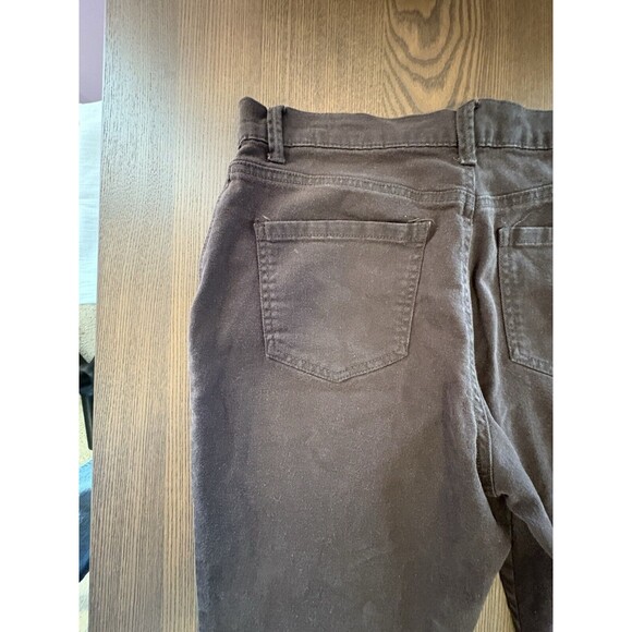 Gloria Vanderbilt Amanda STRETCH Womens Pants Size 12 Short Brown Jeans EUC - Picture 10 of 13